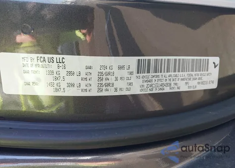 2017 Chrysler Pacifica Touring L Plus из США, поврежденный, VIN 2C4RC1EG1HR542638